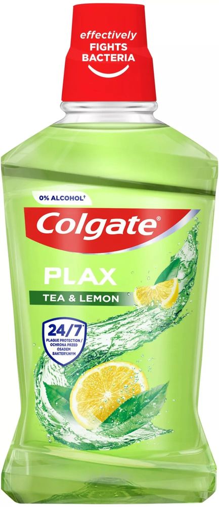 Colgate Plax Tea & Lemon ústna voda bez alkoholu 500 ml